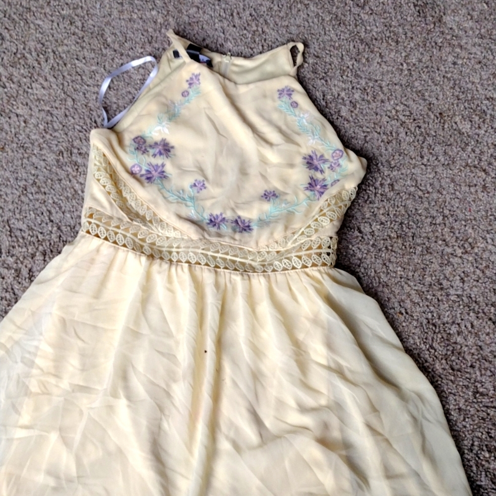 Yellow summer dress